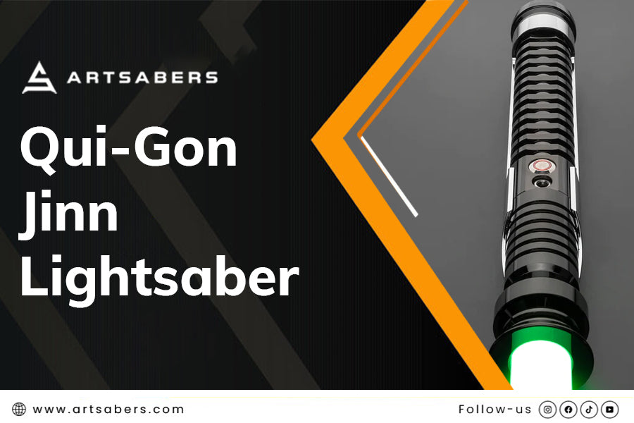 Jedi Master Qui-Gon Jinn's lightsaber  Lightsaber, Star wars light saber,  Lightsaber hilt