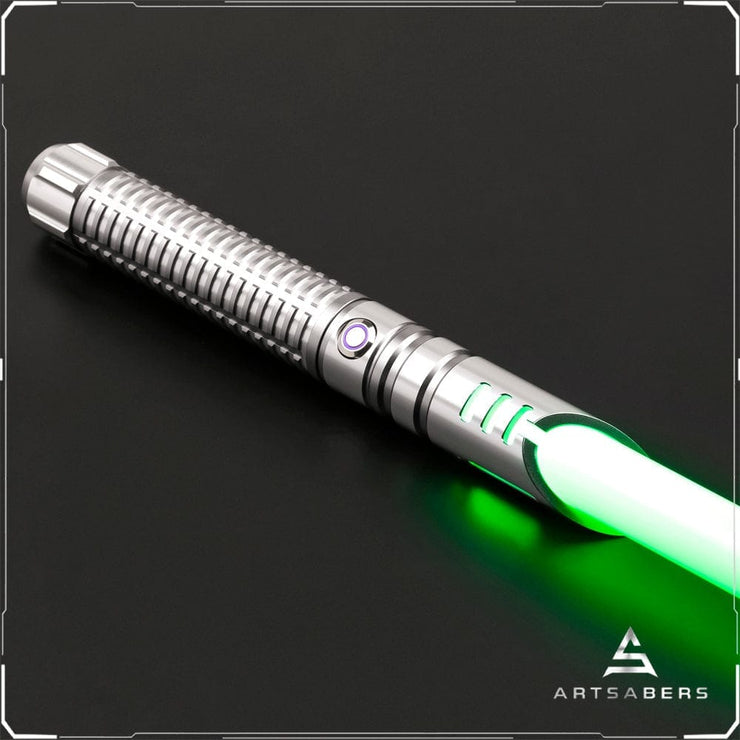 Silver P Saber  Base Lit saber For Heavy Dueling ARTSABERS