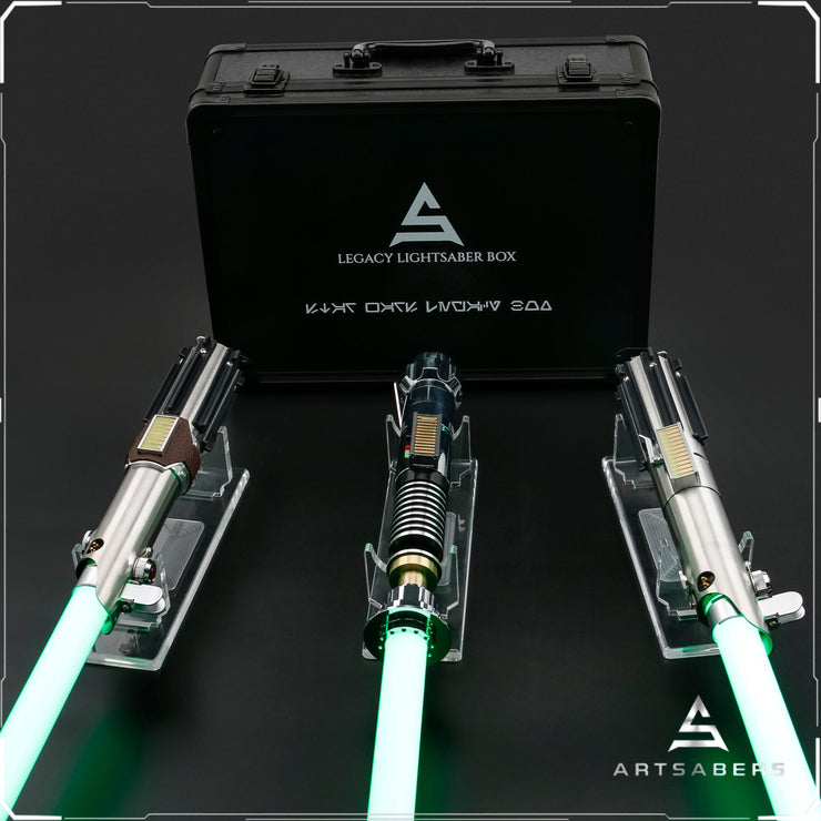 Luke Skywalker Legacy saber Collectible Set Of 3 sabers ARTSABERS