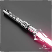 Silver Crusher saber Force FX Heavy Dueling saber Base lit ARTSABERS