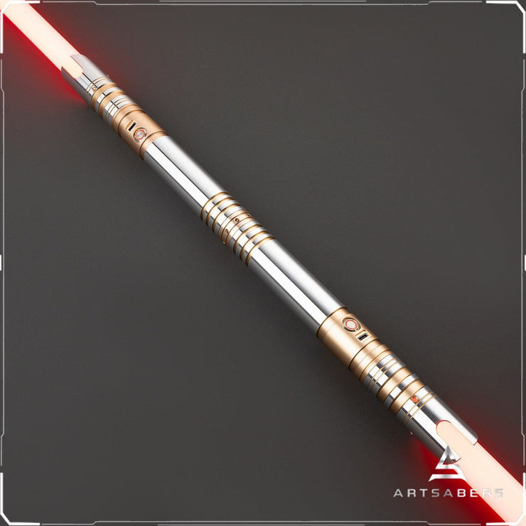 Gold Hammer Double Bladed saber Star Wars saber ARTSABERS