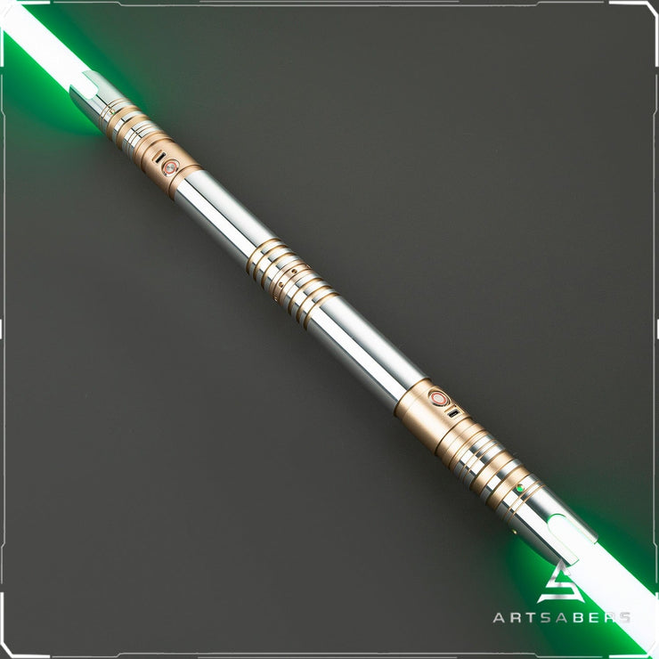 Gold Hammer Double Bladed saber Star Wars saber ARTSABERS