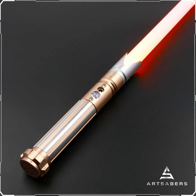 Gold M saber Base Lit saber For Heavy Dueling ARTSABERS